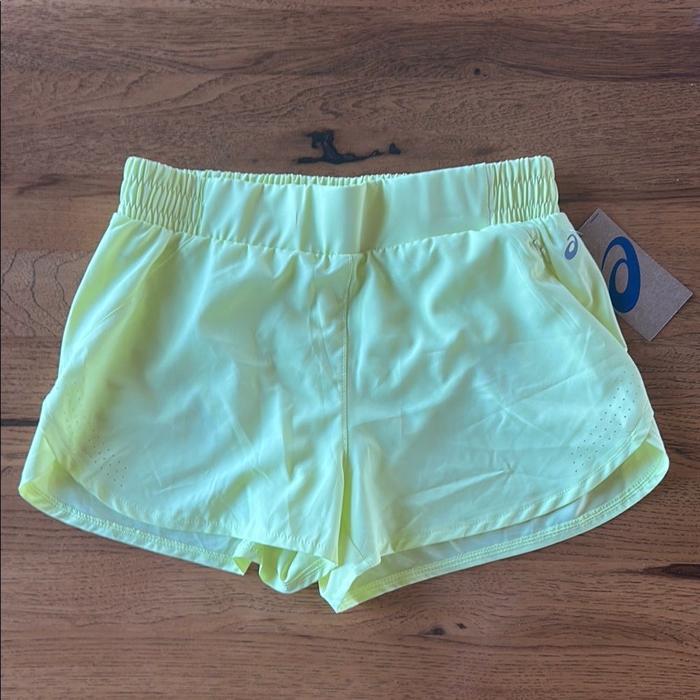 Asics lightweight Yellow Running Shorts